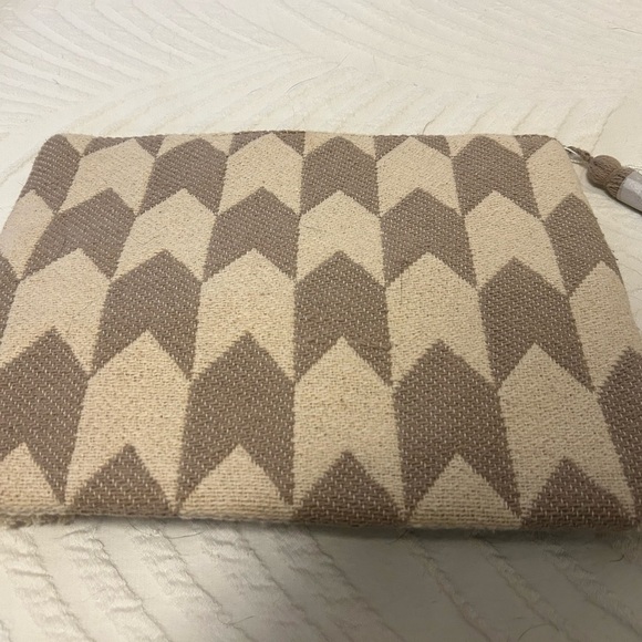 Mudpie Chevron Pattern Clutch with Tassels - Picture 3 of 4